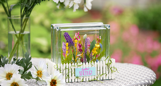 DIY Seasonal Glass Blocks